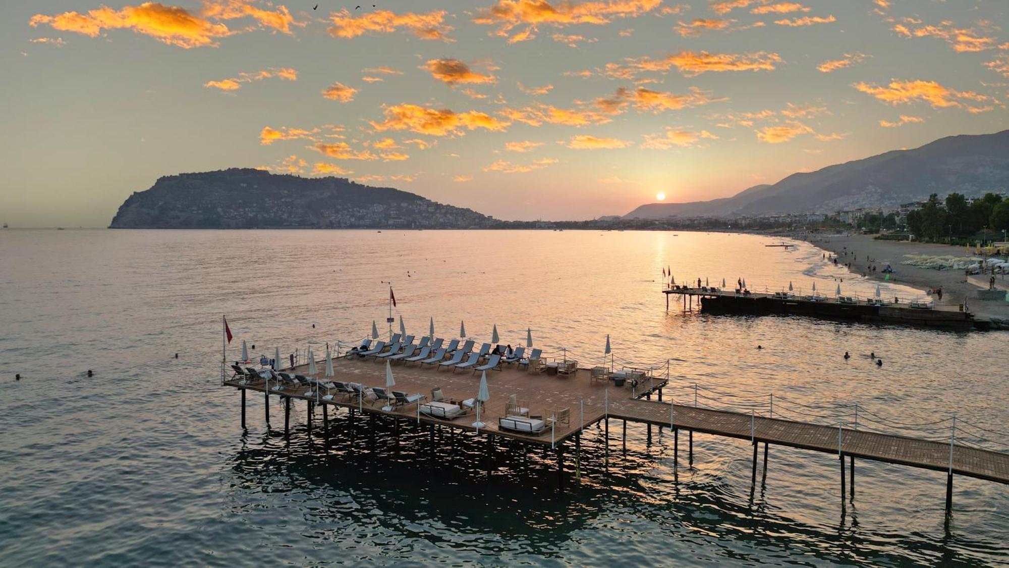 Day One Beach Resort & Spa - Adult Only Alanya Exterior photo Sunset at the port of Rafina