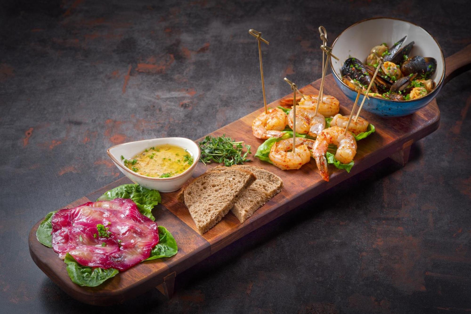 Day One Beach Resort & Spa - Adult Only Alanya Exterior photo A selection of tapas